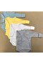 Baby Gray Snap Fastener Badi Double Breasted Pack of 4 - 3