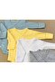 Baby Gray Snap Fastener Badi Double Breasted Pack of 4 - 4