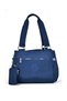 1125 Crinkle Fabric Women's Shoulder Bag Smart Bags Navy Blue - 3