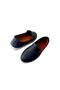 Women's Navy Blue Genuine Leather Classic Ballerinas - 3