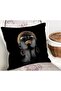 Black Women's Special Designed Modern Decorative Pillow Cushion Cover - 2