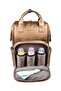 Vegan Leather Mother Baby Care Bag-9350 Bronze - 7