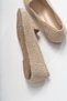 Women's Cream Knitted Ballerina Shoes - 4