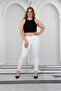 Women's White Jeans Leggings Trousers - 2