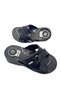 Women's - Girls New Season Anatomical Sole 4 Point Slippers Model - Black