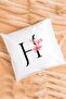 Floral Letter H Pillow