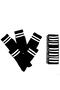 White Striped Long Tennis Sports Socks Set