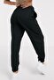 Women's Black Elastic Sweatpants - 3