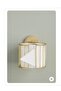 Toilet Roll Holder Wclik Gold Stainless Filled Iron Wall Mount Bathroom Organizer - 3