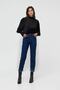 90's Dark Blue High Waist Mom Jeans - 4