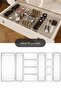 12-Piece Dolap Interior Jewelry and Makeup Organizer - Drawer Organizer Set Transparent
