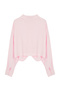 Pink Knot Detail Crop Woven Blouse Twoss23Bz00442 - 7
