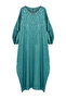 Green Jacquard Patterned Woven - Cap, Ferace and Abaya TCTSS24KF00049 - 6