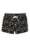 Dino Short Swimsuit BLACK Children's Swimsuit