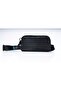 AGENA 2F Compact Shoulder Strap Unisex Bag Black - 2