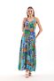 Viscose Patchwork Strappy Dress - 2
