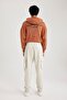 Regular Fit Slim Sweatpants with Cargo Pockets and Elasticated Waistband A6209Ax23Au - 5