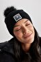 Women's Knitwear Beret with Pompom - A9930ax23wn - 5