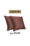 طقم وسائد ديكور مخملية مكون من قطعتين تصميم متين - 45x45 سم - 2