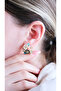 Pink Black Enamel Daisy with Zircon Stone Detail - 3
