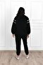 Women's Glitter Detailed Plus Size Tracksuit Set 3671-23 - 2