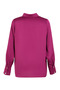 Satin Tunic - Fusya - Refka, Mother of Pearl Button Detailed - 6