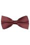 Burgundy Color Plain Bow Tie - 2