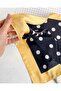 YELLOW BLACK DOT SATIN SCARF - 3