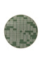 Geometric Green Colored Themed Patterned Woven Base Carpet and Washable Carpet Miravip10219 - 4