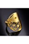Adjustable Flower of Life Yin Yang Gold Ring