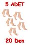Women's Thin Socket 20 Den Socks, Women's Socket Socks, Black Socks, Skin Colored Socks