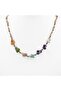 Certified Chakra Necklace Macrame Closure 100% Handcrafted 6mm Sphere Cut Natural Stone - 7