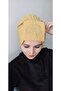 شال نسائي مطرز بنمط الخردل ذو وجهين - 2