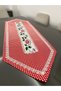 Embroidered Lacy Linen Fabric Runner 40x140 Cm - 3