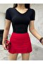 Women's V Neck Short Sleeve Fitted/Body-Fitting Blouse Bodysuit - 6