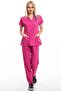 Surgical Doctor Nurse Scrubs Fuchsia Jersey Set