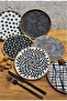 Fractal Round Cake (20cm) and Coffee Cup Set 18 Pieces for 6 People - 2