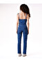 Dark Blue Lycra Strap Jumpsuit - 6