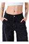 Skater Jeans - Black, Pale Effect - 2