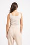 Women's Summer 2445 Silvery Strap Knitwear Bluz Beige - 3