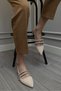 Women's Stylish Satin Ballerinas with Stones - Stella - 2