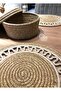 2 Pieces of Tableware, 1 Piece of Bread Basket Set, Jute Plate, Placemat, Plate, Bread Basket - 3