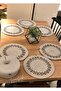 6 Pieces of Tableware, 1 Piece of Bread Basket, Jute Plate, Placemat, Plate, Bread Basket - 5