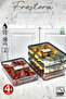 4x Set of Charcoal grey 3 Liter Frosted Refrigerator Organizers & Storage Containers & Organizers & Food Containers
