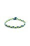 Unisex Multicolor Handmade Knitted Bracelet in Summer Colors