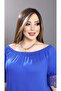 بلوزة مادونا نسائية بمقاس كبير وياقة زرقاء مطاطية - 4