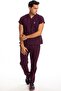 Surgical Doctor Nurse Scrubs Plum Set - 3