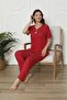 Red and White Polka Dot Women's Pajamas Set