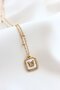 Stainless 316L Steel Necklace - Mother of Pearl Butterfly Medallion - Non-Tarnish Necklace