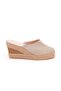 Real Handmade Platform Closed Toe Handmade Straw Linen Sabo Slippers Handmade